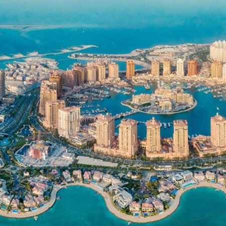 The Pearl-Qatar, Pulau Mewah Bergaya Mediterania di Tengah Teluk Persia